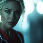 A Focused Nurse in Red Scrubs with A Stethoscope, Symbolizing Determination and Professionalism in Advancing Your Nursing Practice